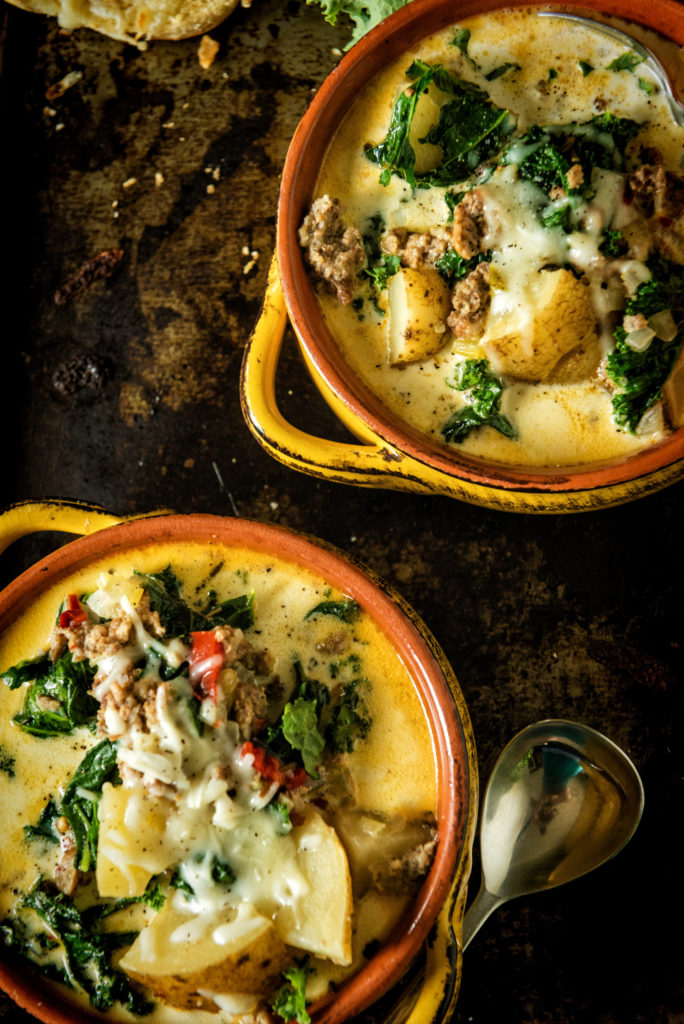 Copycat Slow Cooker Zuppa Toscana | Kita Roberts GirlCarnivore.com