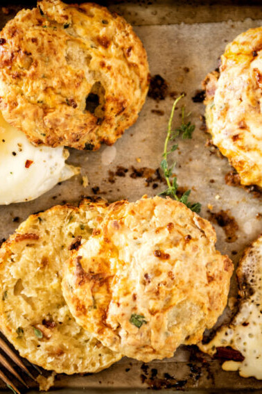 Herb and Bacon Cottage Cheese Biscuits | Kita Roberts GirlCarnivore.com