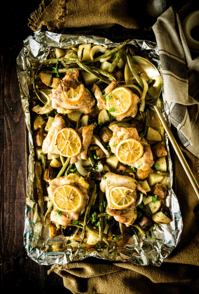 Sheet Pan Baked Chicken and Potatoes | Kita Roberts GirlCarnivore.com