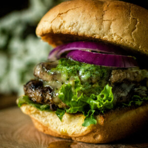 Argentinian Chimichurri Butter Burger | Kita Roberts GirlCarnivore.com