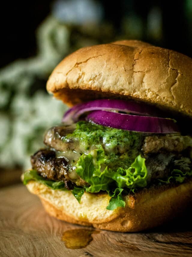 Argentinian Chimichurri Butter Burger Story
