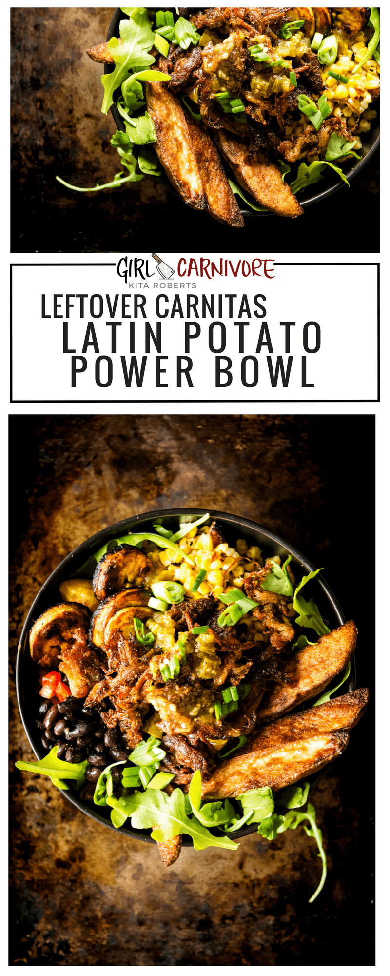 Leftover Carnitas Latin Power Bowl