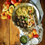 Cumin Spiced Lamb Meatballs with Chimichurri Drizzle | Kita Roberts GirlCarnivore.com