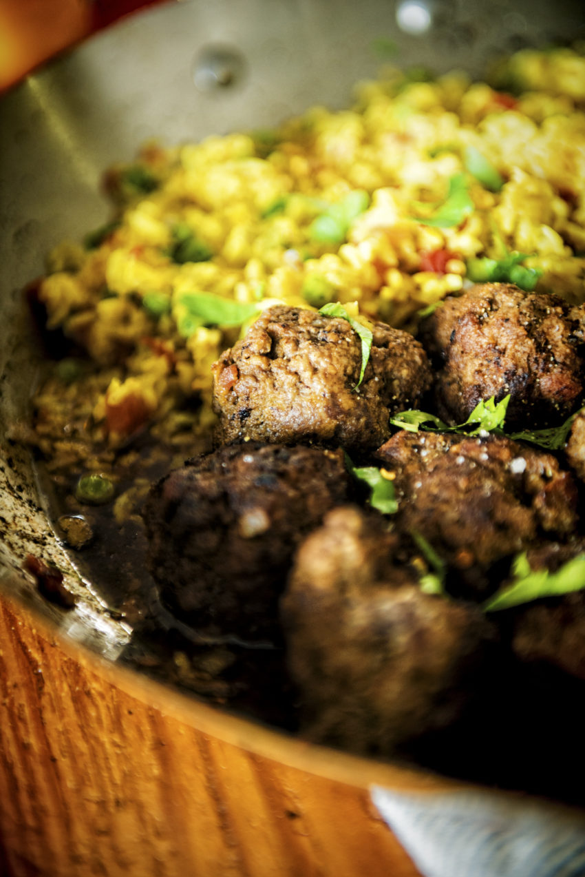 Cumin Spiced Lamb Meatballs with Chimichurri Drizzle | Kita Roberts GirlCarnivore.com