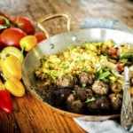 Cumin Spiced Lamb Meatballs with Chimichurri Drizzle | Kita Roberts GirlCarnivore.com