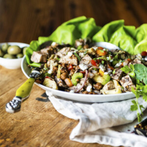 Mediterranean Grilled Chicken Salad | Kita Roberts GirlCarnivore.com