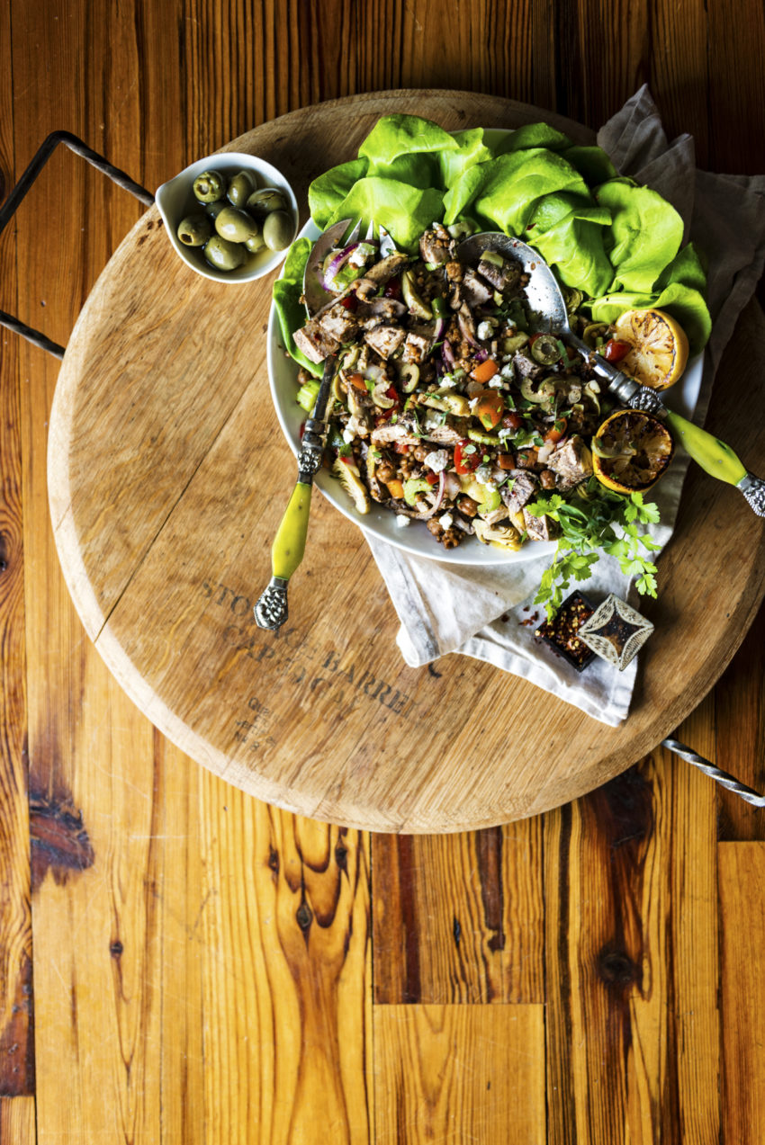 Mediterranean Grilled Chicken Salad | Kita Roberts GirlCarnivore.com