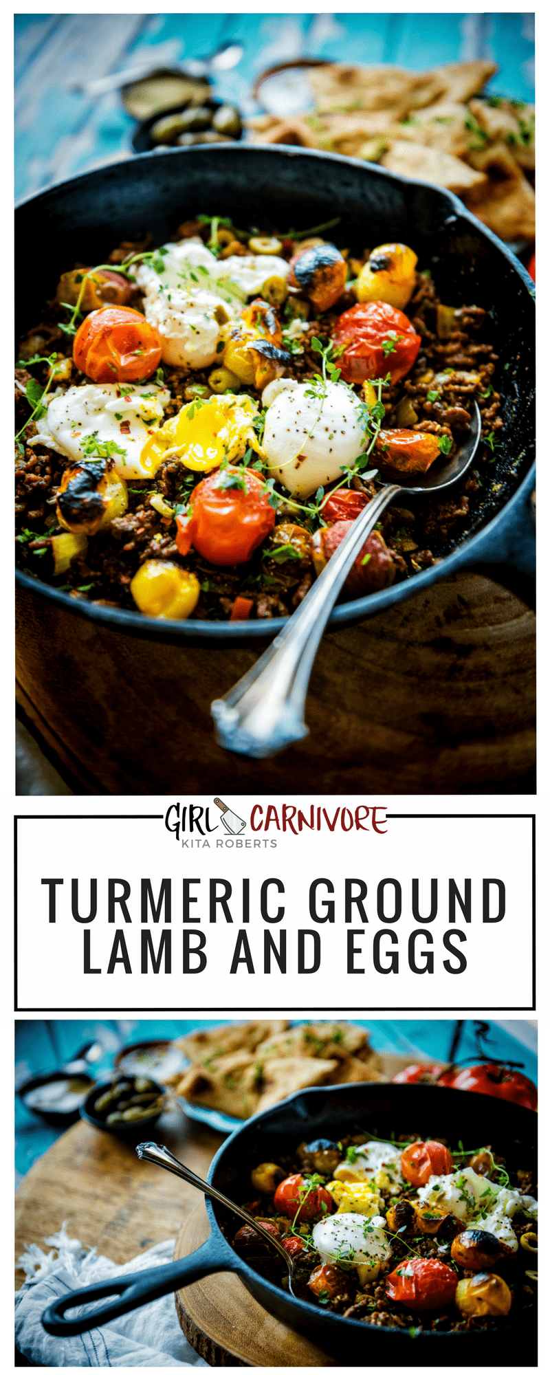 Tumeric Ground Lamb and Eggs Recipe GirlCarnivore