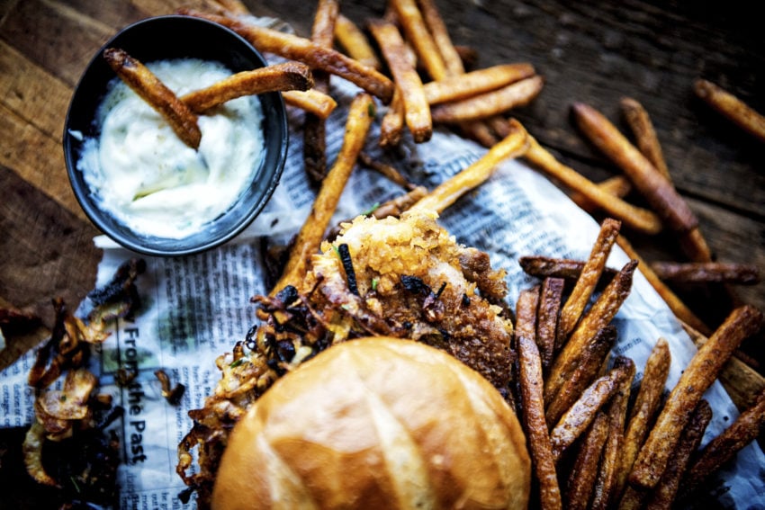 Fried Pork Chop Sandwich with Rosemary Truffle Aioli | Kita Roberts GirlCarnivore.com