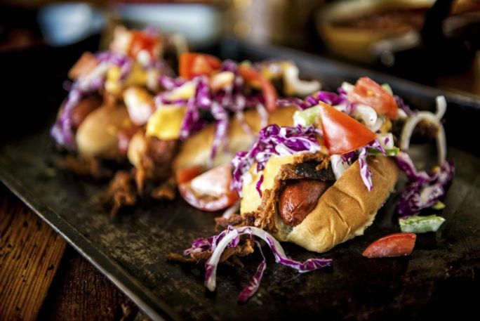 IPA Pulled Pork Cheese Dogs Recipe | Kita Roberts GirlCarnivore.com