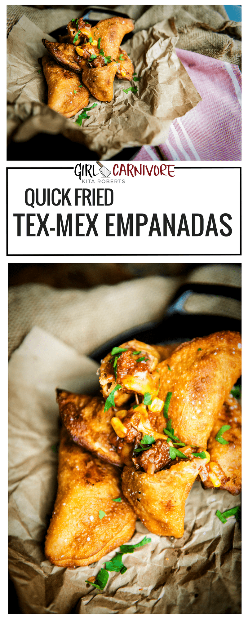 Quick Fried Tex-Mex Empanads Recipe at GirlCarnivore.com