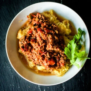 Paleo Slow Cooker Bolognese Sauce | Kita Roberts GirlCarnivore.com