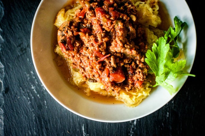 Paleo Slow Cooker Bolognese Sauce | Kita Roberts GirlCarnivore.com