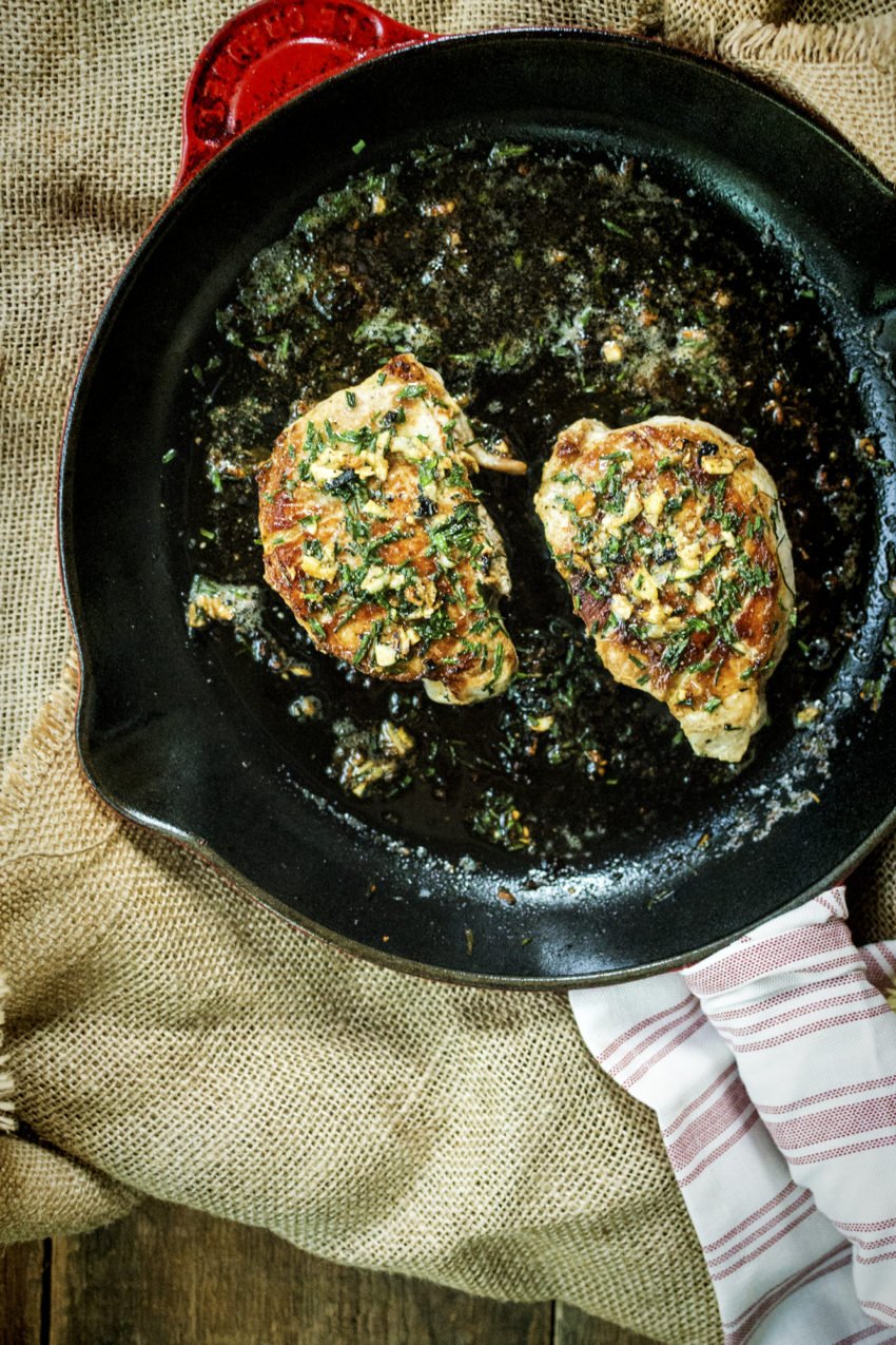 Quick Thick-Cut Pan Seared Pork Chops | Kita Roberts GirlCarnivore.com