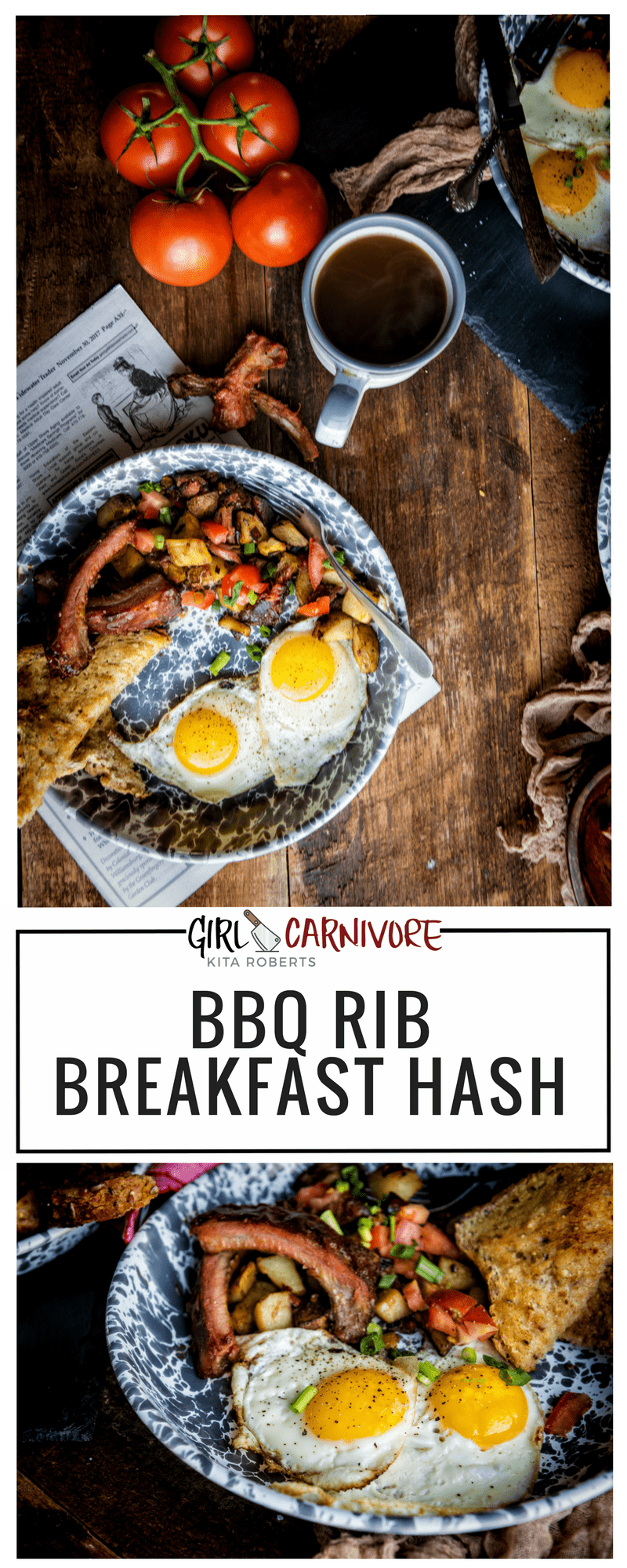 How to use up leftover ribs with this easy hash!