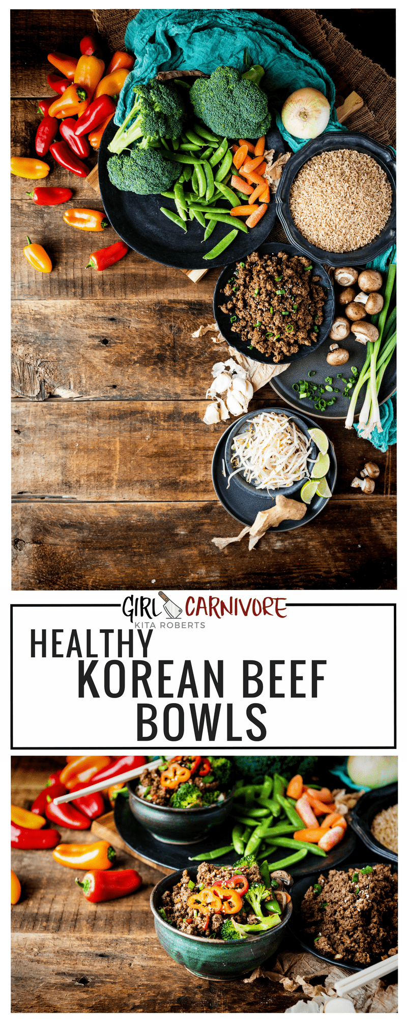 Healthy and Whole 30 Approved Korean Beef Bowls | Kita Roberts | GirlCarnivore.com