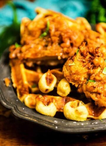 Maple Fried Chickena and Cornbread Waffles by Kita Roberts GirlCarnivore-5