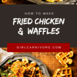How to make crazy good chicken and savory cornbread waffles