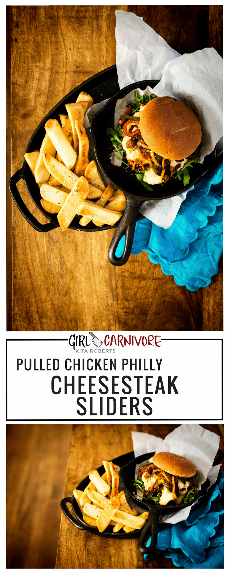 Philly Chicken Cheesesteak Sliders Recipe | Kita Roberts GirlCarnivore