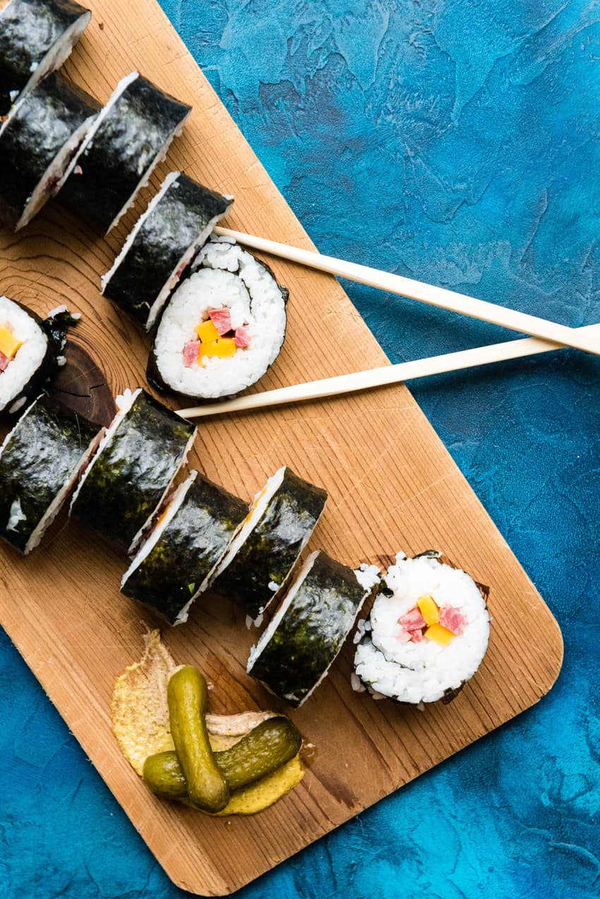 Inside-Out Wisconsin Maki Beefshi Recipe - GirlCarnivore Kita Roberts