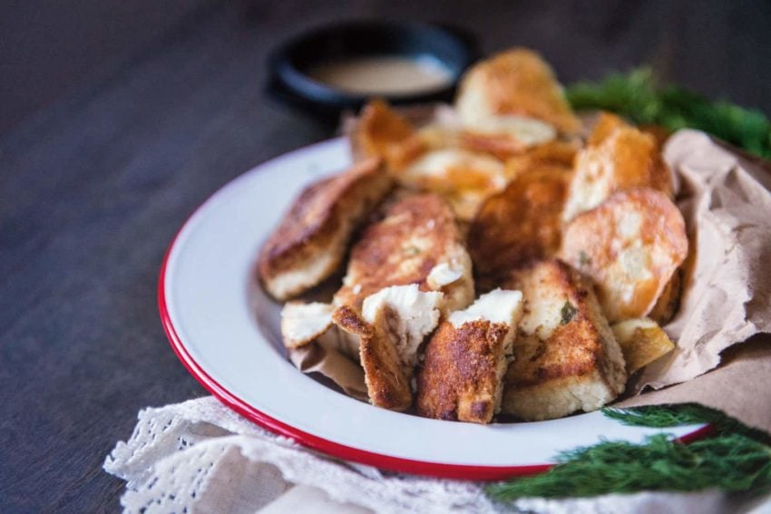 Dill & Potato Crusted Baked Fish and Chips Recipe Paleo GirlCarnivore