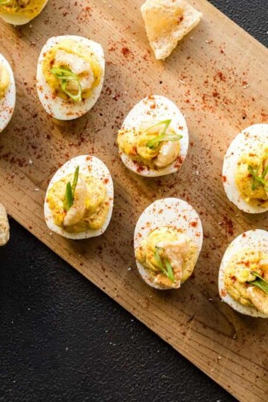Deviled Eggs with Chicharrones Recipe GirlCarnivore Kita Roberts