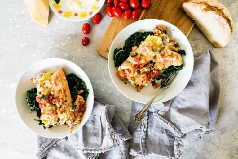 Veal stuffed Manicotti Florentine Girl Carnivore