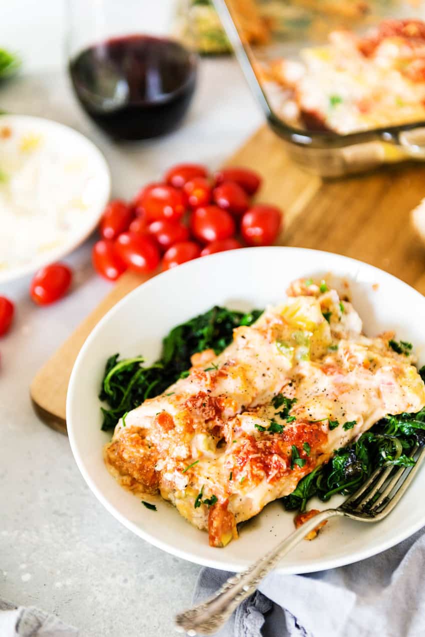 Veal Manicotti Florentine Recipe - GirlCarnivore.com