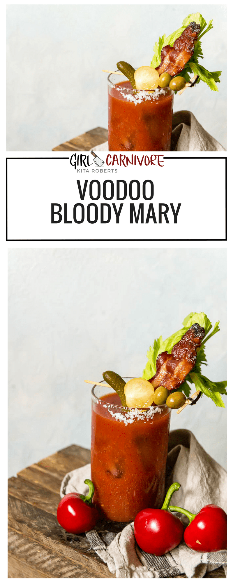 Voodoo Bloody Mary Cocktail Recipe | GirlCarnivore.com