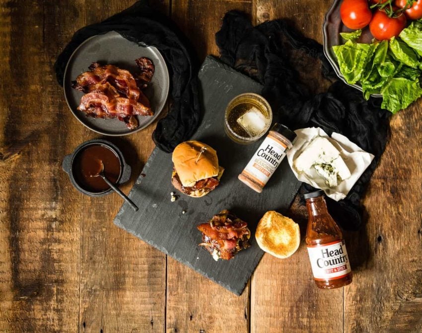 Bourbon and Blue Burger Recipe | GirlCarnivore.com