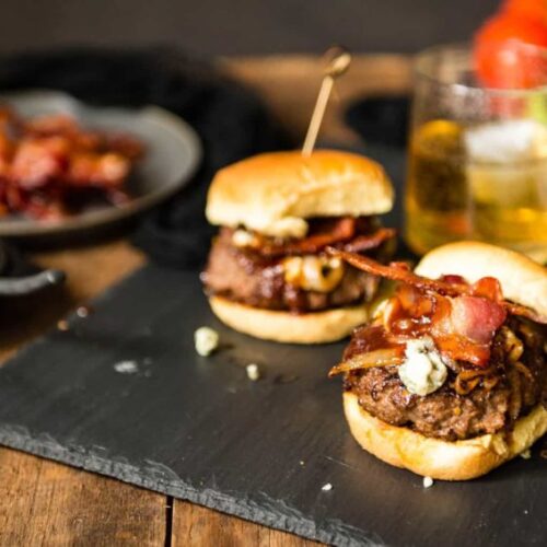 Bourbon and Blue Cheese Burger | Kita Roberts | Girl Carnivore