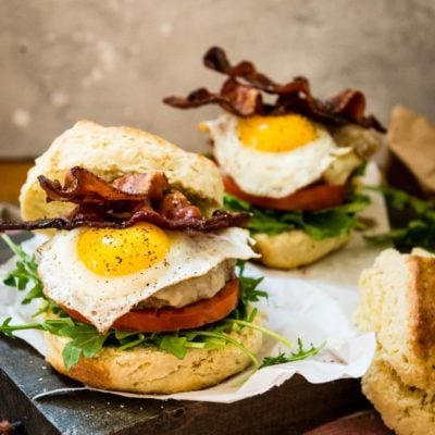 New England Maple Brunch Burger Recipe | GirlCarnivore.com