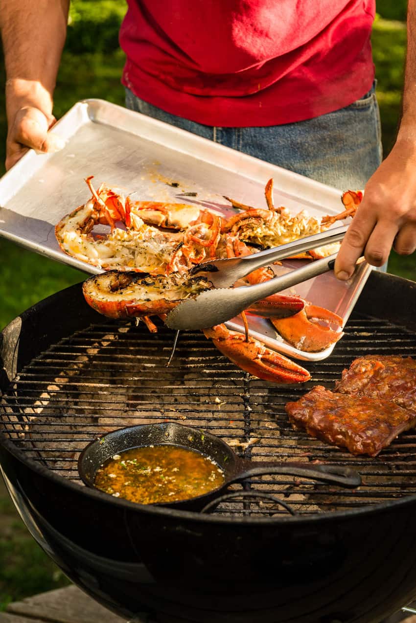 Char-Grilled Lobster with Zesty Butter Sauce - Girl Carnivore