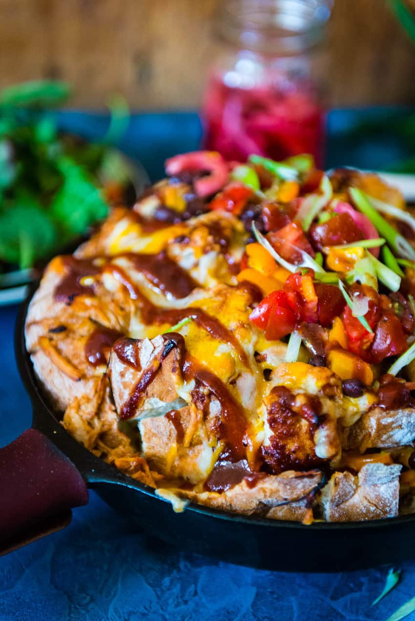 Tailgating Pull Apart BBQ Chicken Bread | Kita Roberts GirlCarnivore.com