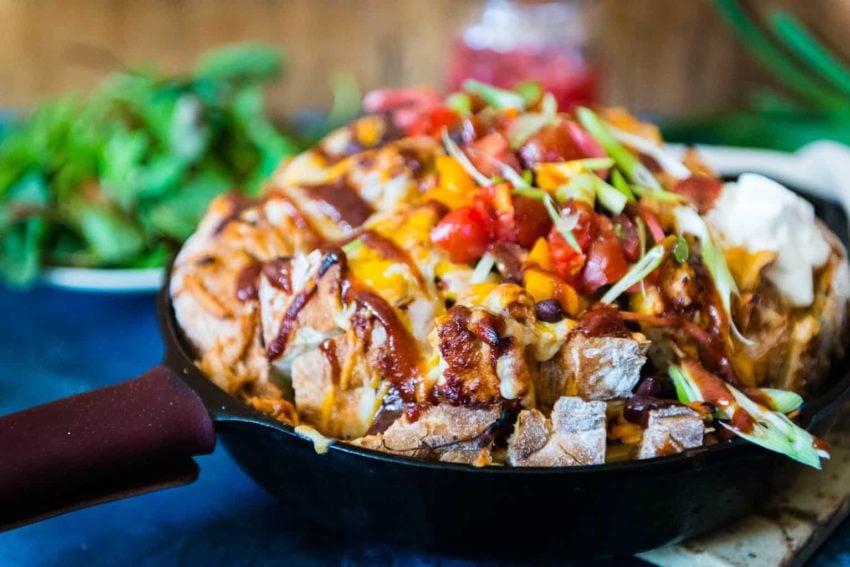 Tailgating Pull Apart BBQ Chicken Bread | Kita Roberts GirlCarnivore.com