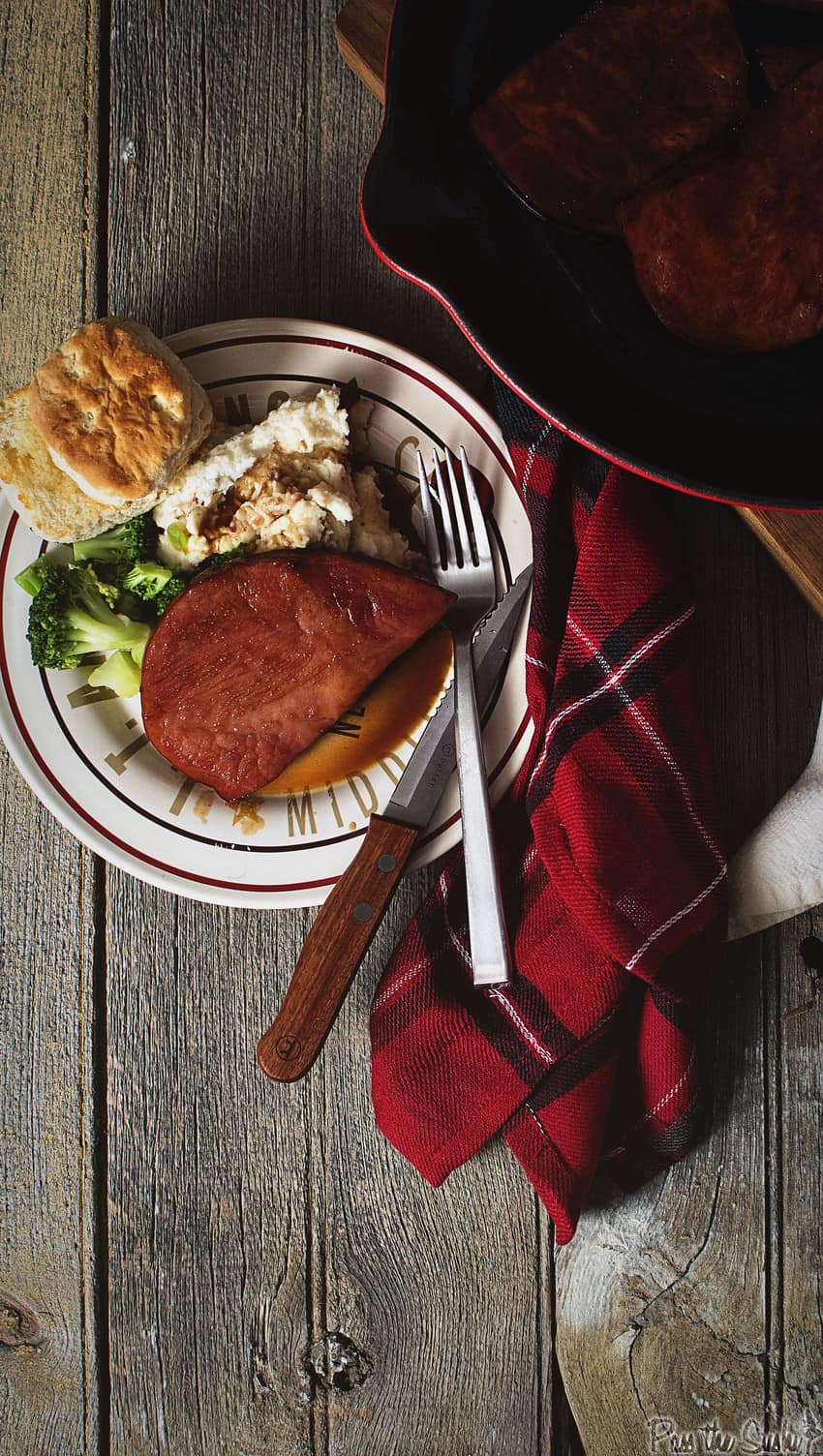 Glazed Ham Steaks - Spend With Pennies