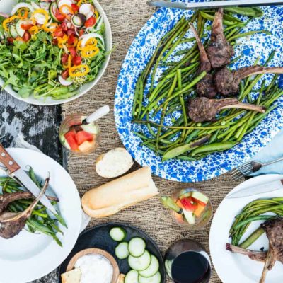 Char Grilled Lamb Chops with Ramp Butter Recipe - GirlCarnivore