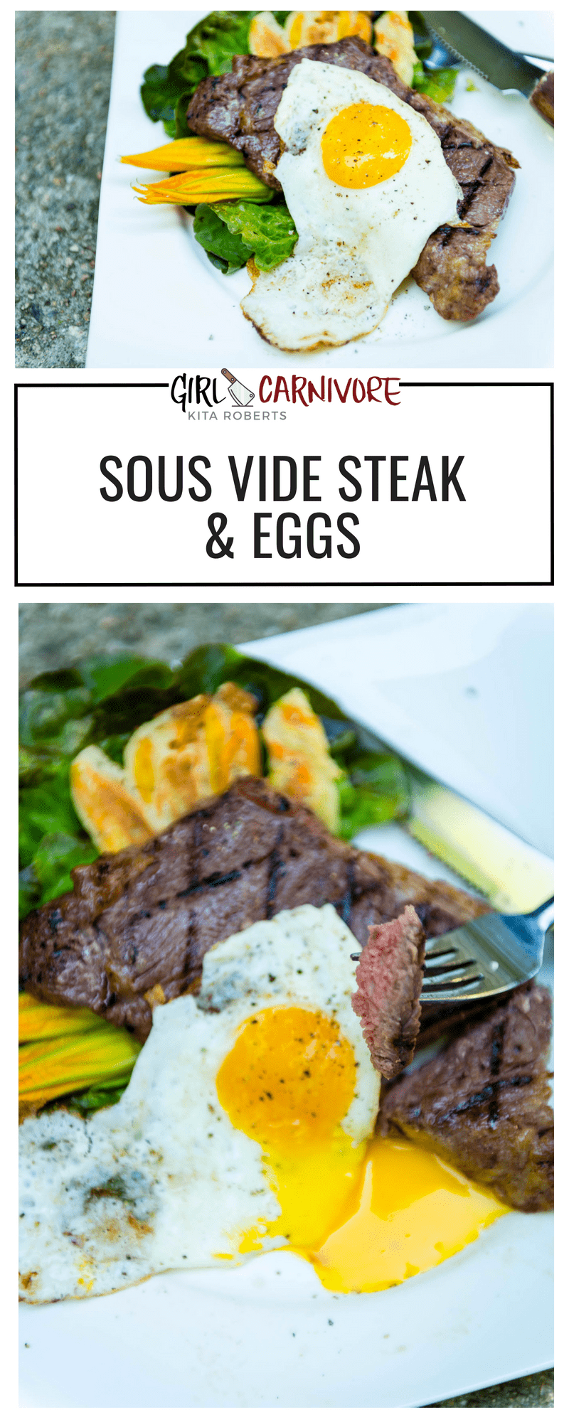 Sous Vide Steak and Eggs Recipe - GirlCarnivore