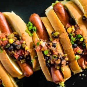 Pineapple Salsa and Guacamole Hot Dogs Recipe - GirlCarnivore-0069