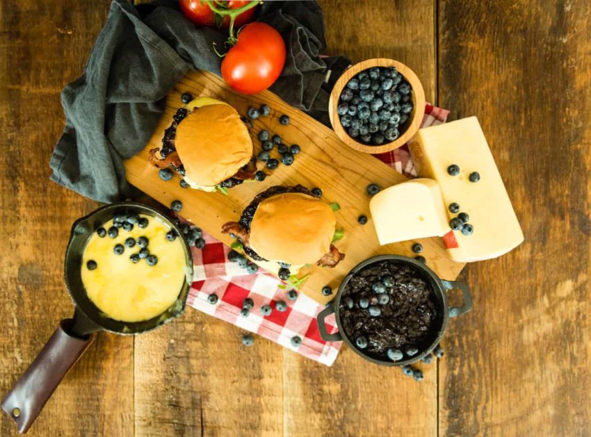 Smoked Blueberry Raclette Burgers Recipe GirlCarnivore
