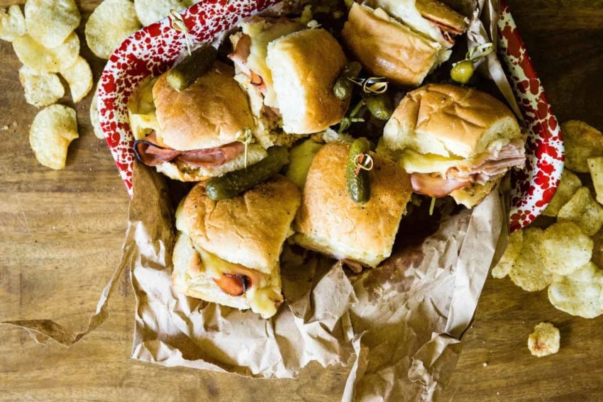 Party Time Hot Ham and Cheese Sliders | Kita Roberts GirlCarnivore.com