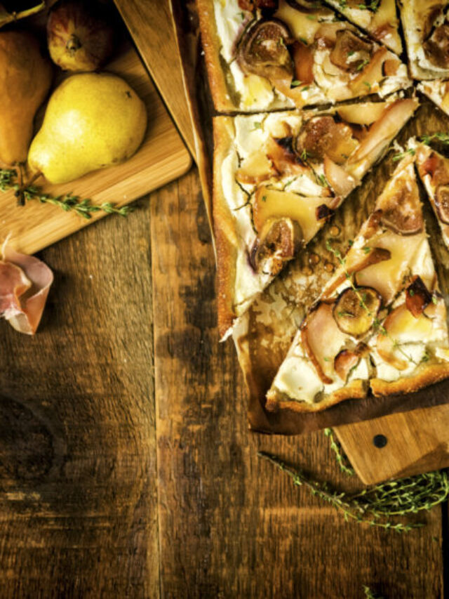 Savory Grilled Pizza with Fig and Pears Story Girl Carnivore