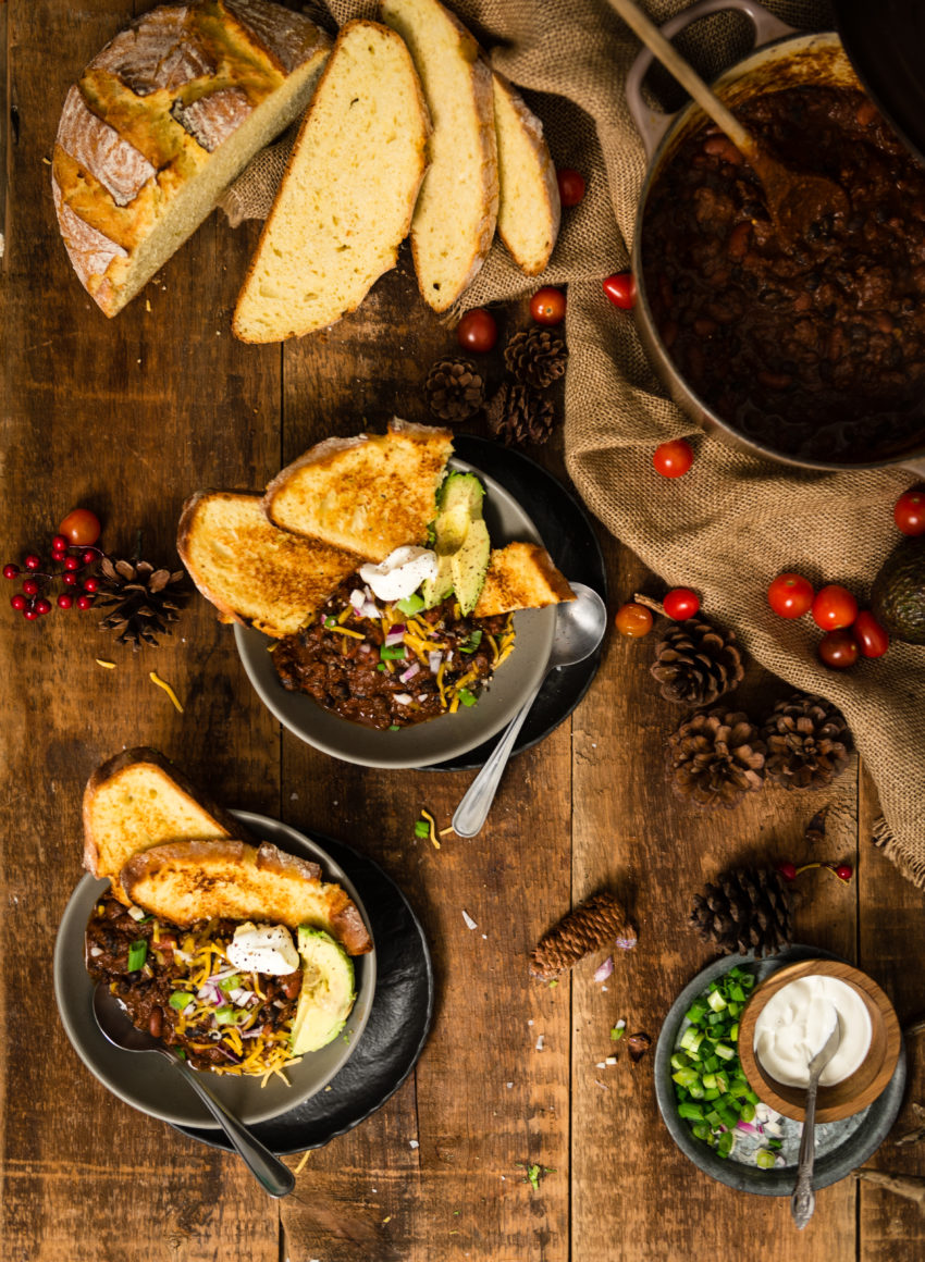 Easy Beef Chili Recipe on GirlCarnivore.com By Kita Roberts