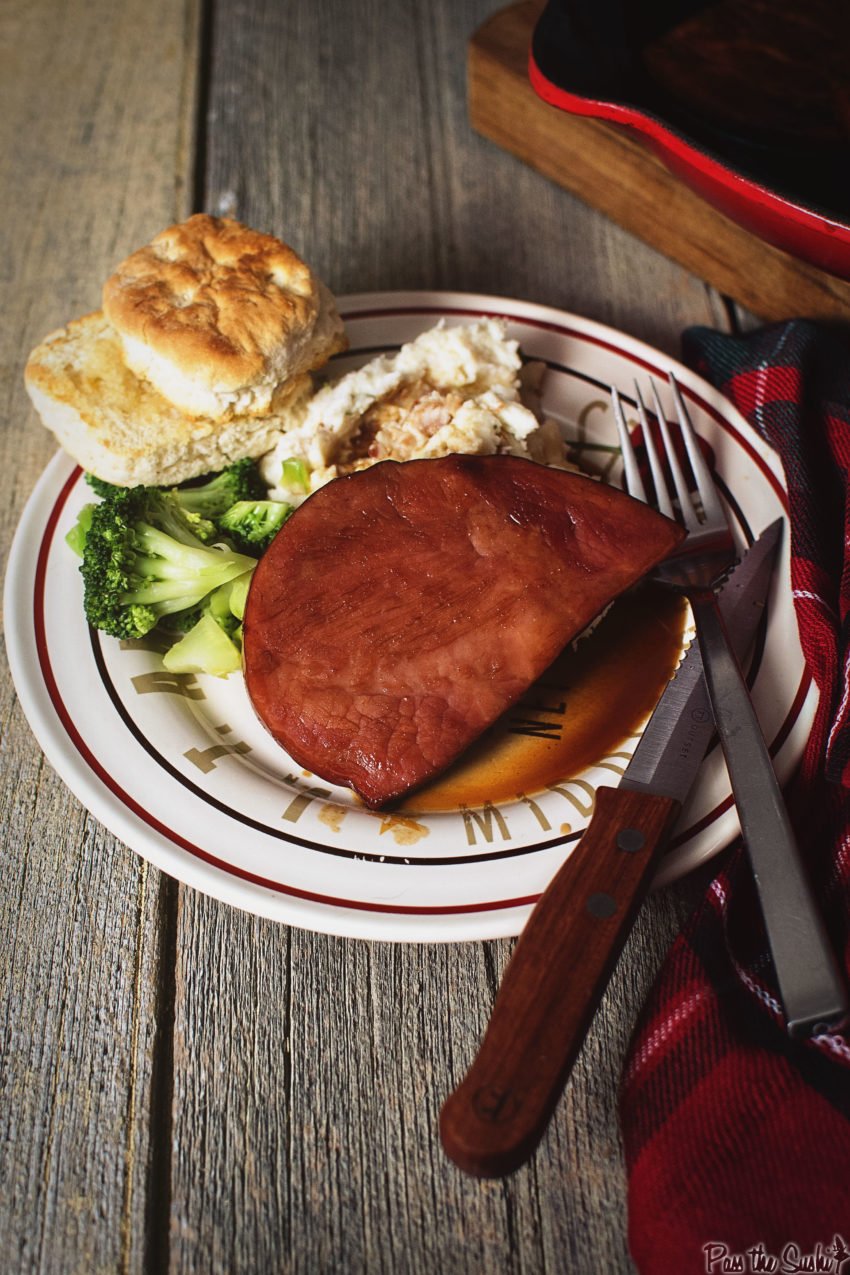 Southern Cola Ham Steak | Kita Roberts GirlCarnivore.com