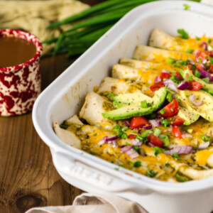 Easy Breakfast Enchiladas with Salsa Verde by Kita Roberts on GirlCarnivore