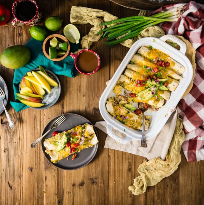 Easy breakfast enchiladas with salsa verde recipe