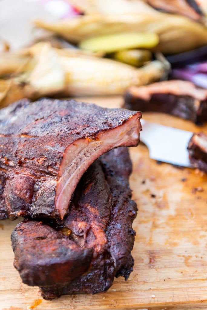 Spicy Smoked Pork Ribs with Easy 5 ingredient Dry Rub