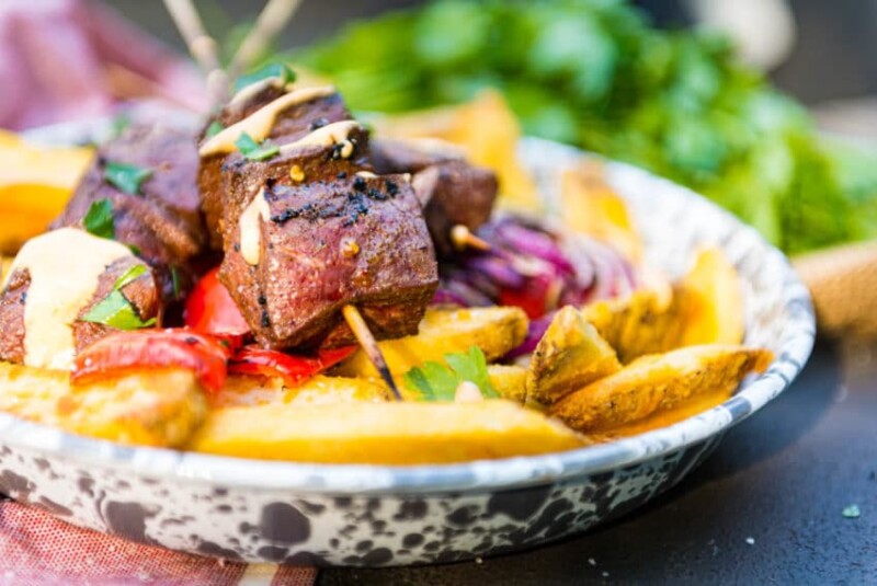 Anticuchos Grilled Beef Heart Kabobs Recipe Girl Carnivore