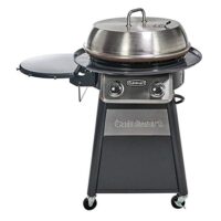 Cuisinart CGG-888 Grill Stainless Steel Lid 22-Inch Round Outdoor Flat Top Gas Griddle Cooking Center, Gray