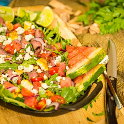 Grilled Flat Iron Steak Salad